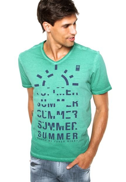 Camiseta Manga Curta Mandi Summer Jateada Verde - Marca Mandi