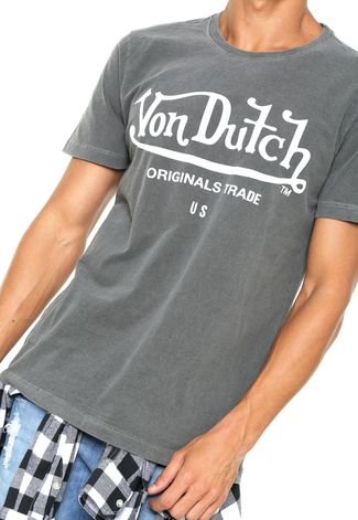 Camiseta Von Dutch Original Trade Cinza
