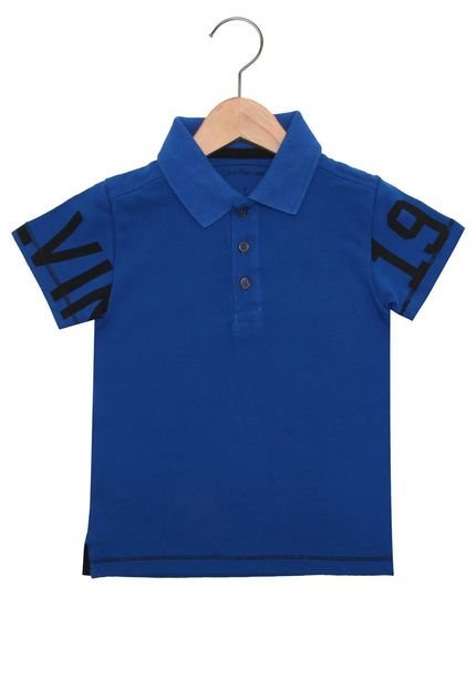 Camisa Polo Calvin Klein Kids Menino Azul - Marca Calvin Klein Kids