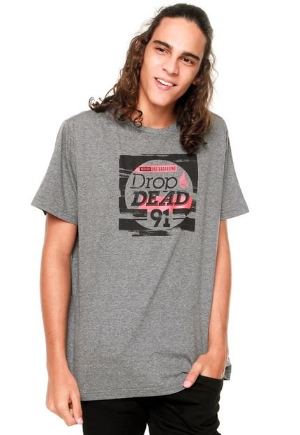 Camiseta Drop Dead Strokes Cinza - Marca Drop Dead
