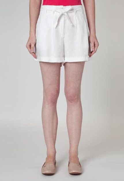 Short Gant Linen Wide Branco - Marca Gant