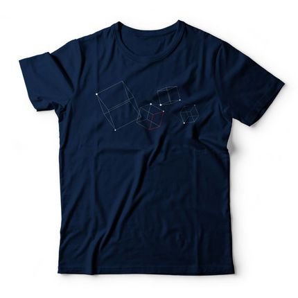Camiseta Squares - Azul Marinho - Marca Studio Geek 