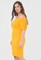 Vestido Colcci Curto Ombro a Ombro Amarelo - Marca Colcci