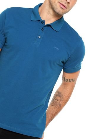 Camisa Polo Colcci Logo Azul