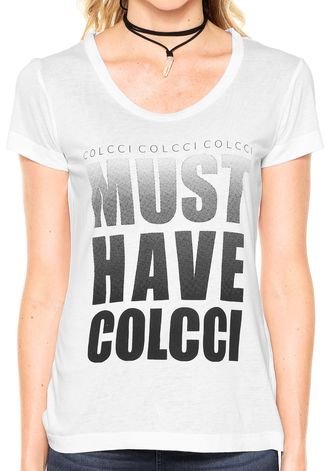 Camiseta Colcci Slim Branca