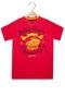 Camiseta Manga Curta Fatal Rolling Infantil Vermelha - Marca Fatal Surf