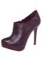Ankle Boot Couro My Shoes Fashion Vinho - Marca My Shoes