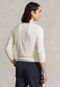 Suéter Tricot Polo Ralph Lauren Gola V Off-White - Marca Polo Ralph Lauren