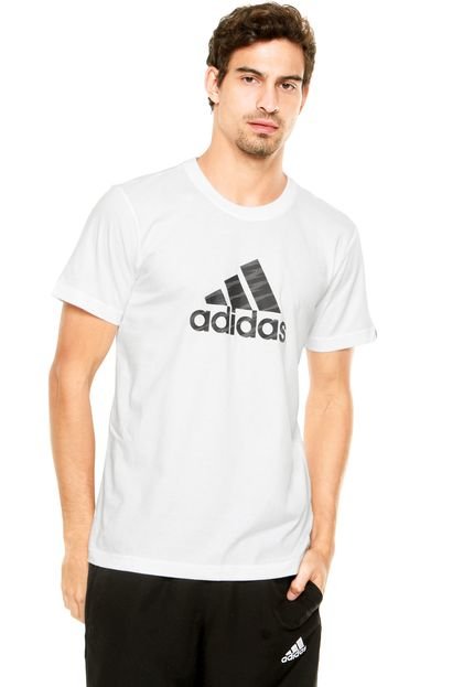 Camiseta adidas Graphic 2C Branca - Marca adidas Performance