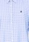 Camisa Polo Wear Slim Geométrica Azul - Marca Polo Wear