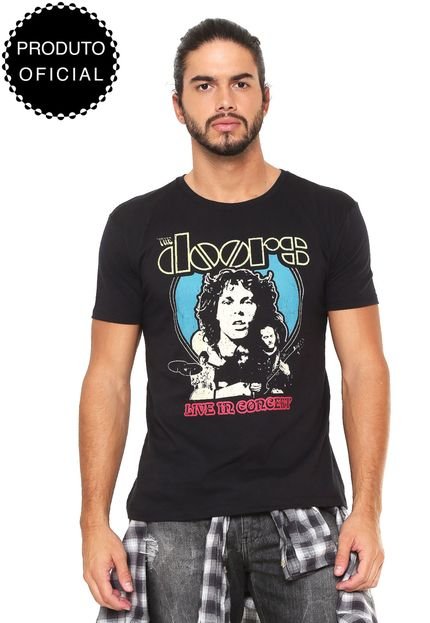 Camiseta bandUP! The Doors Preta - Marca bandUP!