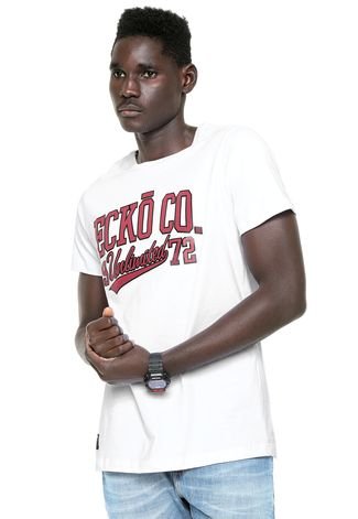 Camiseta Ecko Estampada Branca