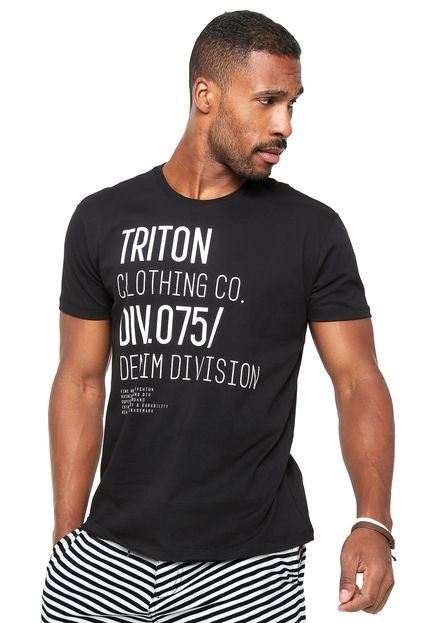 Camiseta Triton Young Preta - Marca Triton