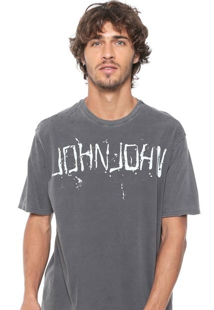 Camiseta John John Vintage Rivet Cinza - Marca John John