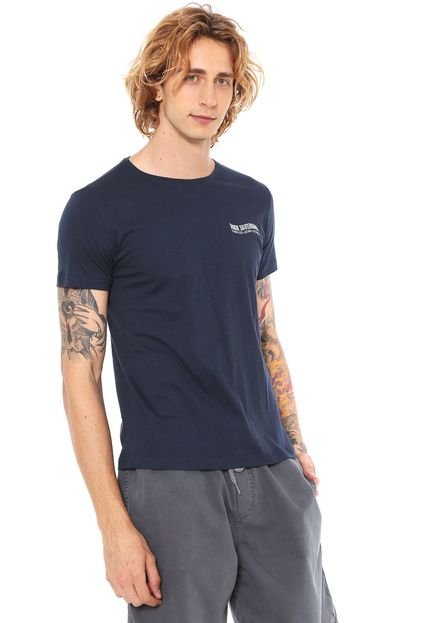 Camiseta Ride Skateboard Think Less Azul-marinho - Marca Ride Skateboard