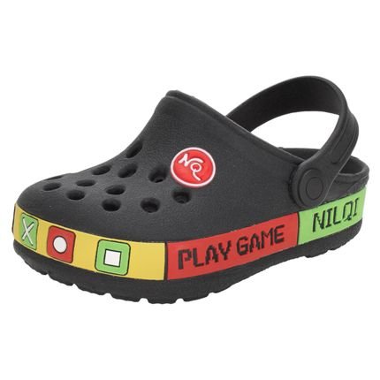 Clog Infantil Nilqi - 072 8060720 Preto - Marca Nilqi