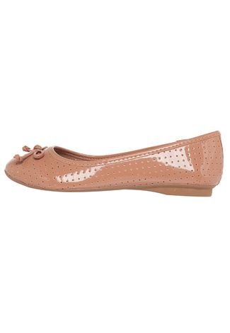 Slip On DAFITI SHOES Furinhos Nude - Compre Agora