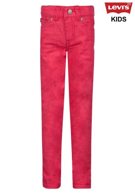 Calça Jeans Levis Kids Menina Color Rosa - Marca Levis
