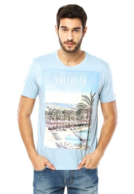 Camiseta Colcci Slim Mallorca Azul - Marca Colcci