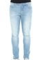 Calça Jeans Colcci Slim Estonada Azul - Marca Colcci