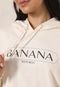 Blusa de Moletom Fechada Banana Republic Logo Bege - Marca Banana Republic