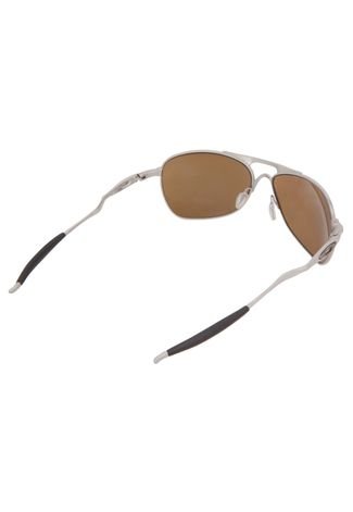 Óculos Solares Oakley Metal Prata Marrom
