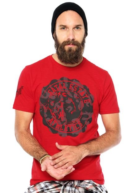 Camiseta Fatal Estampada Flame Vermelha - Marca Fatal Surf