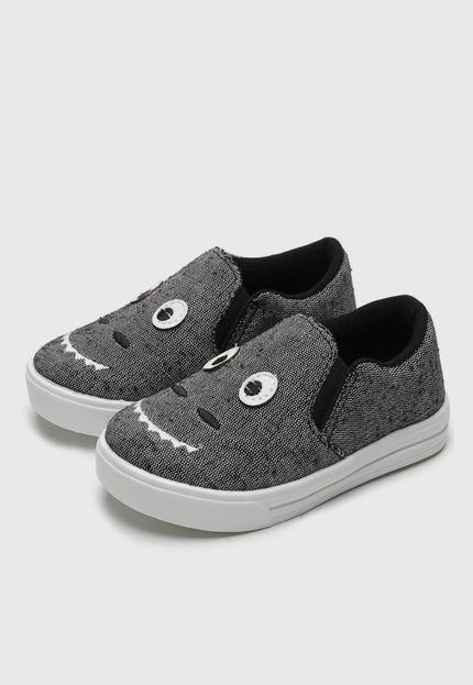 Slip On Tricae Menino Bichinho Grafite - Marca Tricae