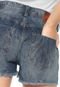 Short Jeans Triton Hot Pant Destroyed Azul - Marca Triton