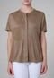 Blusa Tidsy Recorte Marrom - Marca Tidsy