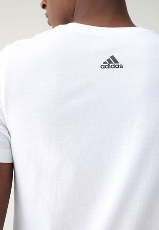 Camiseta adidas Sportswear Reta Brand Love Branca