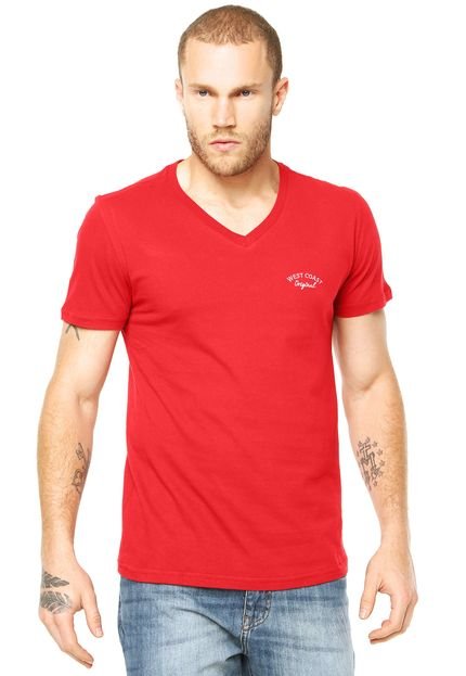 Camiseta West Coast Bordado Vermelha - Marca West Coast