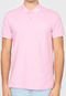 Camisa Polo Colcci Reta Logo Rosa - Marca Colcci