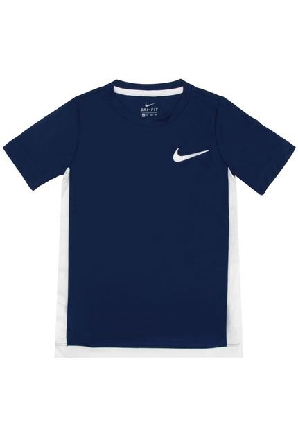 Camiseta Nike Menino Liso Azul-Marinho - Marca Nike