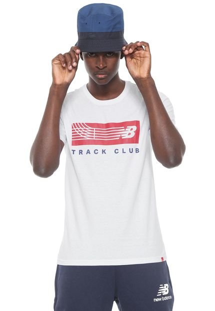 Camiseta New Balance Track Bar Branca - Marca New Balance