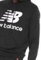 Moletom Fechado New Balance Logo Preto - Marca New Balance