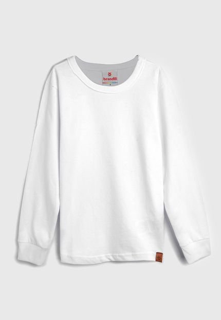 Camiseta Brandili Menino Lisa Branca - Marca Brandili