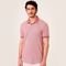 Camisa Polo Dudalina Jacquard Texture Ve25 Rosa Masculino - Marca Dudalina