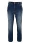 Calça Jeans Zune Skinny Cropped Estonada Azul - Marca Zune