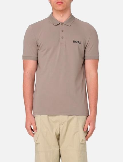 Polo Hugo Boss Paule Slim Fit Caqui - Marca Hugo Boss