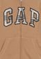 Blusa Infantil de Moletom GAP Logo Bordado Bege - Marca GAP