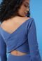 Blusa Trendyol Collection Cut Out Azul - Marca Trendyol Collection
