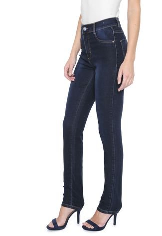 Calça Jeans Sawary Skinny Básica Azul-marinho
