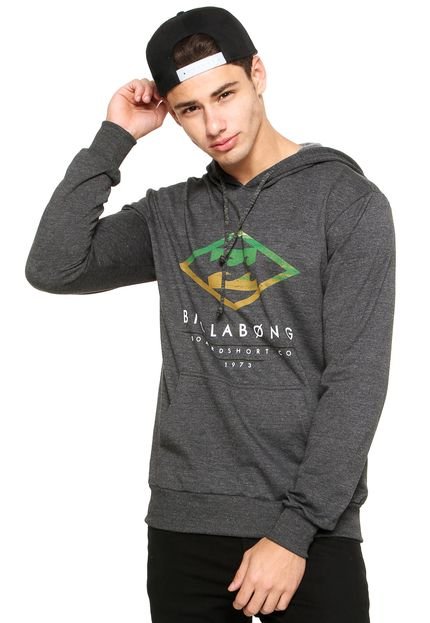 Moletom Fechado Billabong Ney Cinza - Marca Billabong