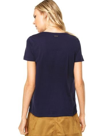 Camiseta Colcci Chocolate Azul-Marinho