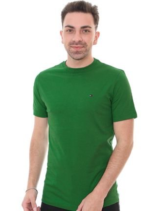 Camiseta Tommy Hilfiger Essential Tee Verde - Compre Agora | Dafiti
