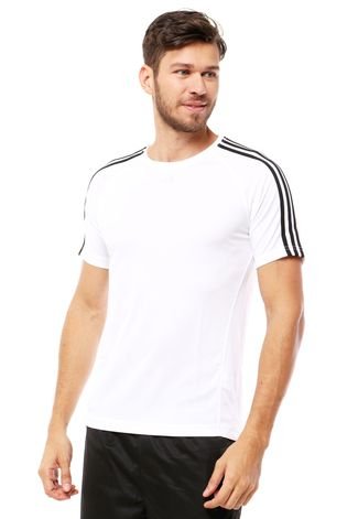 Camiseta adidas Performance Clima 3S Ess Branca