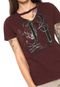 Camiseta Replay Choker Vinho - Marca Replay