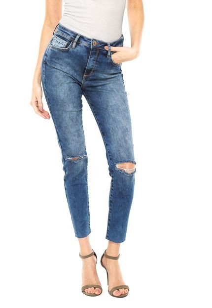 Calça Jeans Sommer Skinny Rasgos Azul - Marca Sommer