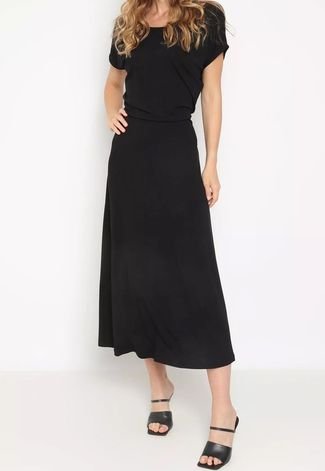 Dafiti vestido cheap longo preto